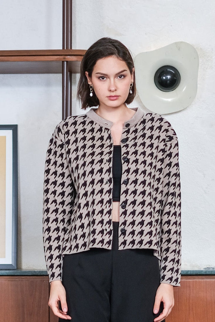 Asiro Urvi Top Knitted Outerwear Atasan Wanita Sweater