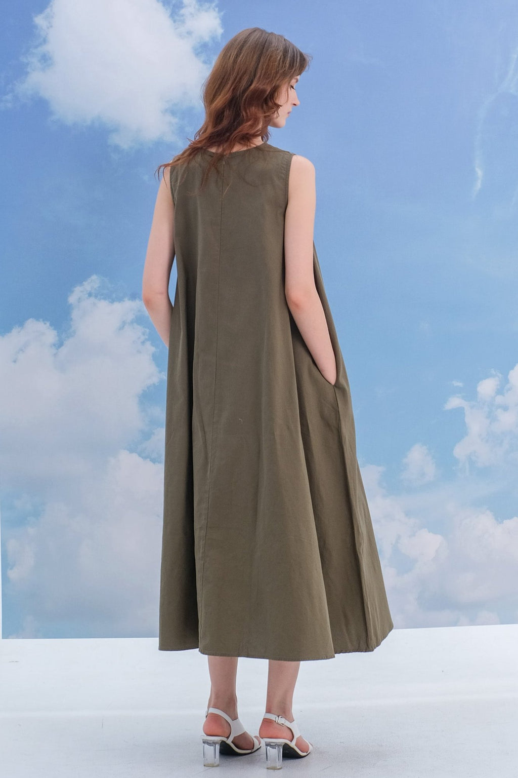 Asiro Bianca Linen Dress Wanita