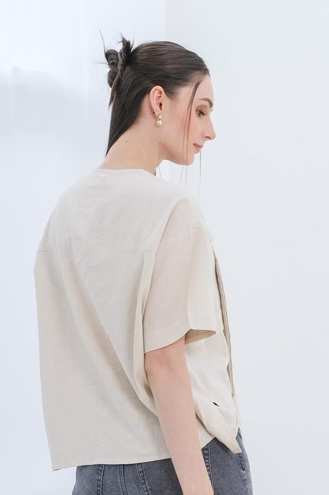 Asiro Esme Linen Top Atasan Wanita