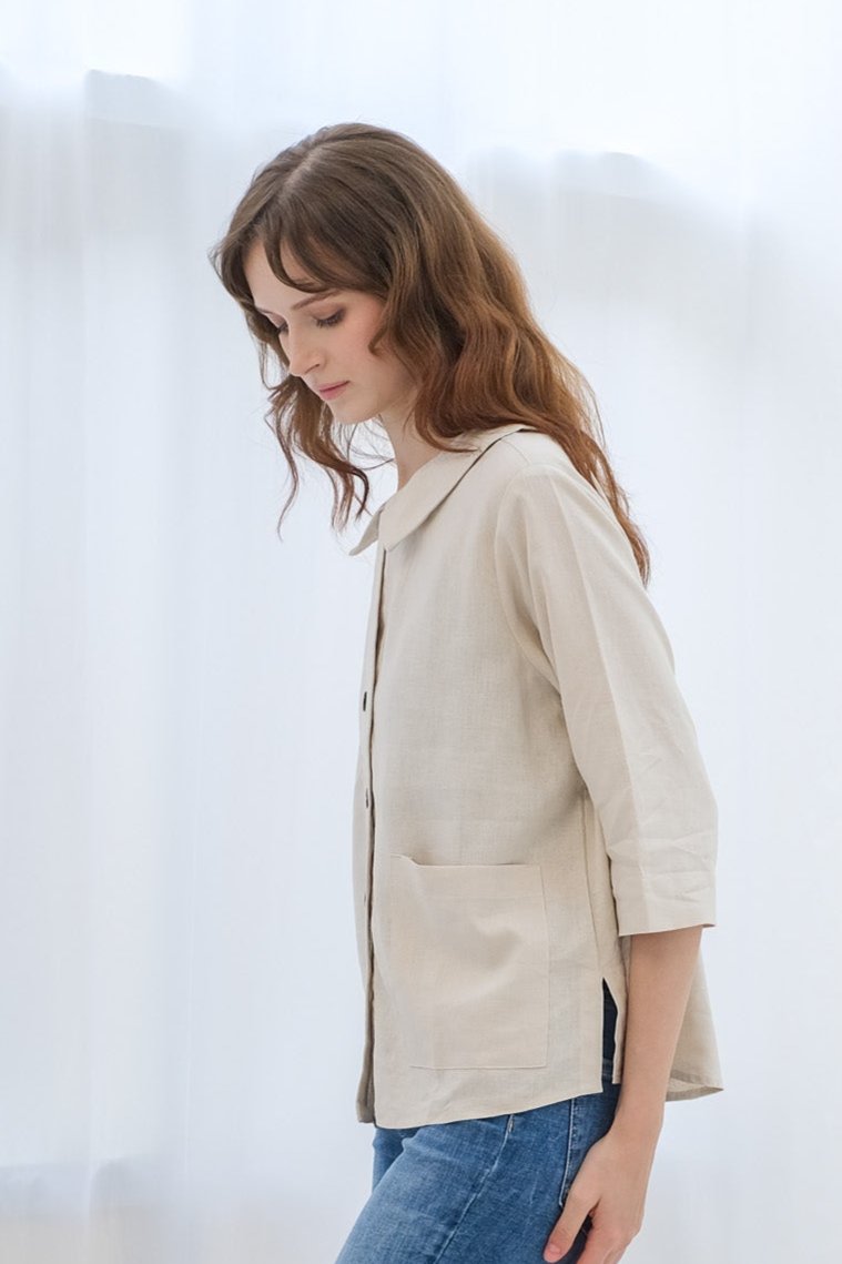 Asiro Olly Linen Top Atasan Wanita
