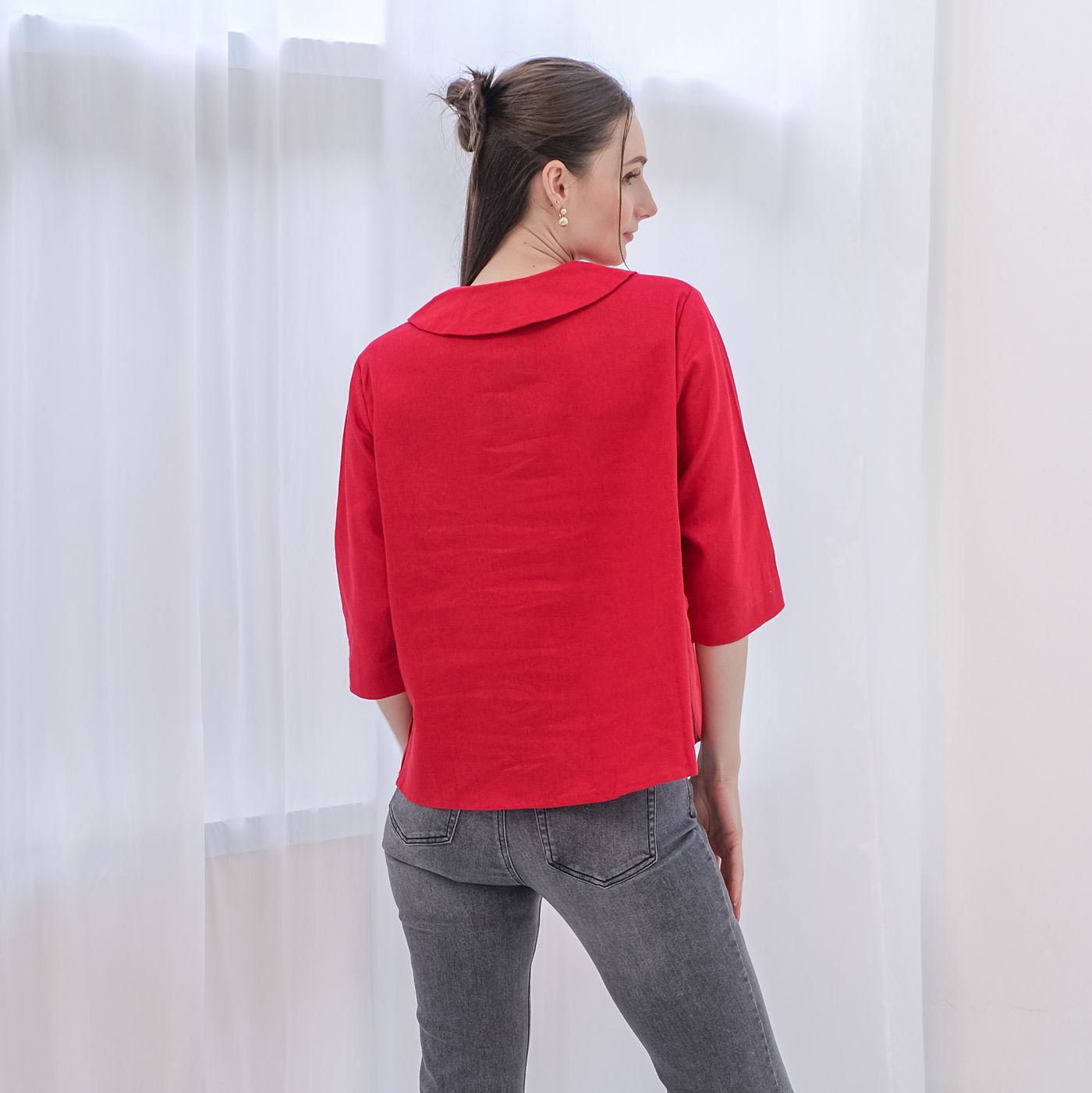 Asiro Olly Linen Top Atasan Wanita