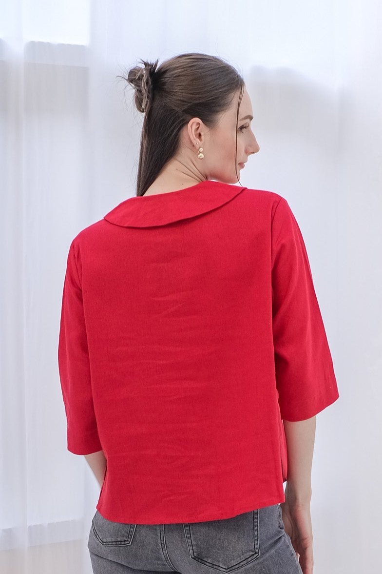 Asiro Olly Linen Top Atasan Wanita