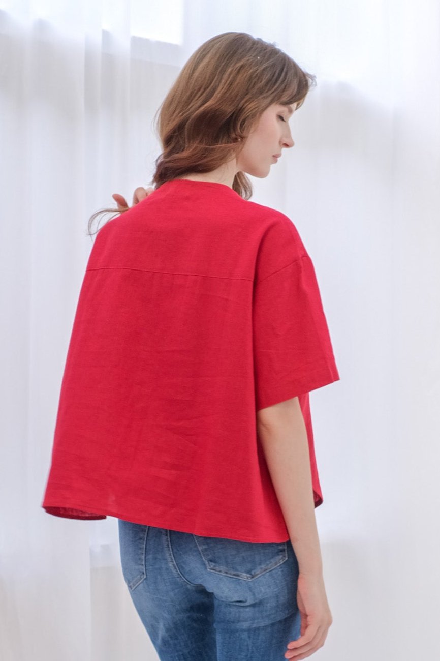 Asiro Esme Linen Top Atasan Wanita