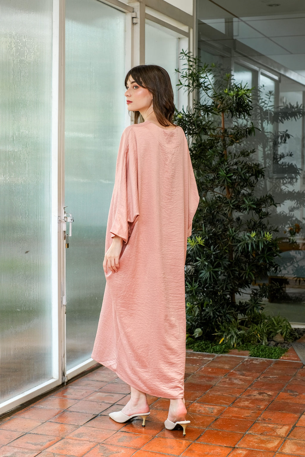 Asiro Fahima Cotton Flowy Dress Gaun Gamis Panjang Lembut Katun Wanita Gamis Session Ramadhan Baju Lebaran 2026 Kaftan Bukber Terbaru Abaya Polos