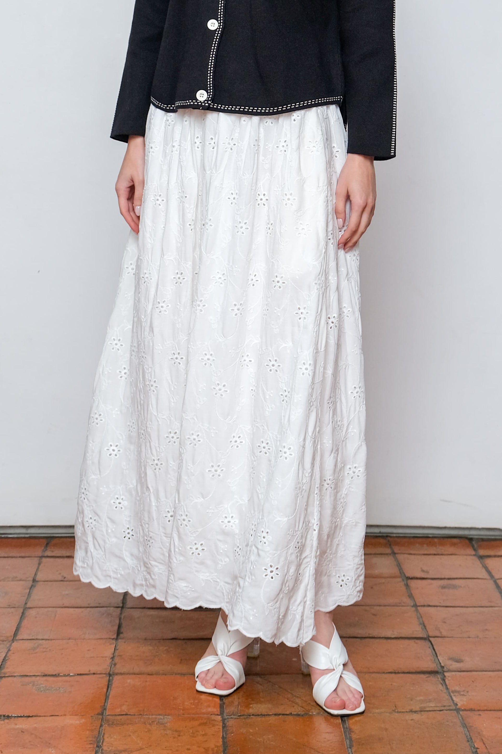 Asiro Feroza Bottom Skirt Bawahan Wanita Cotton Bordir