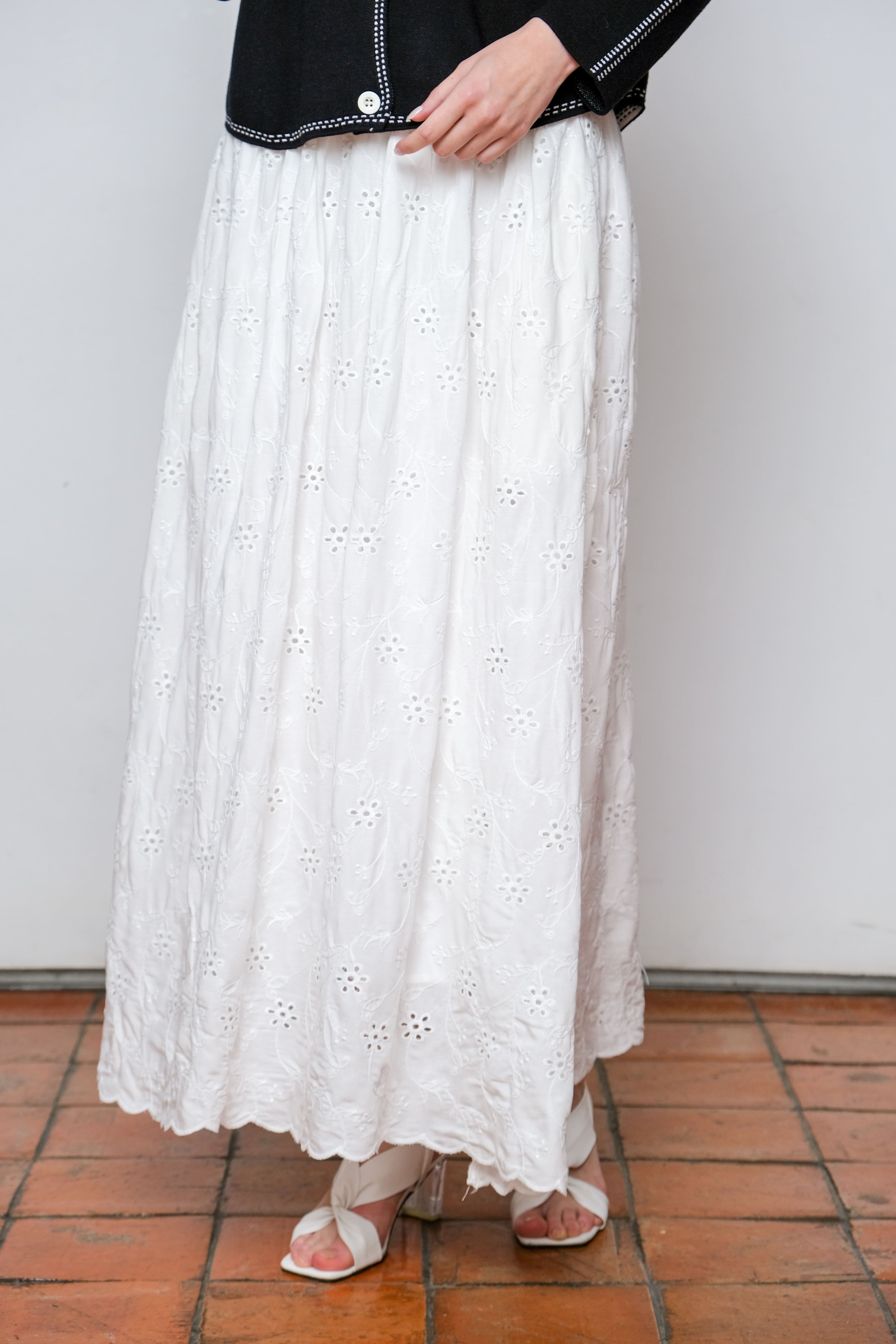 Asiro Feroza Bottom Skirt Bawahan Wanita Cotton Bordir