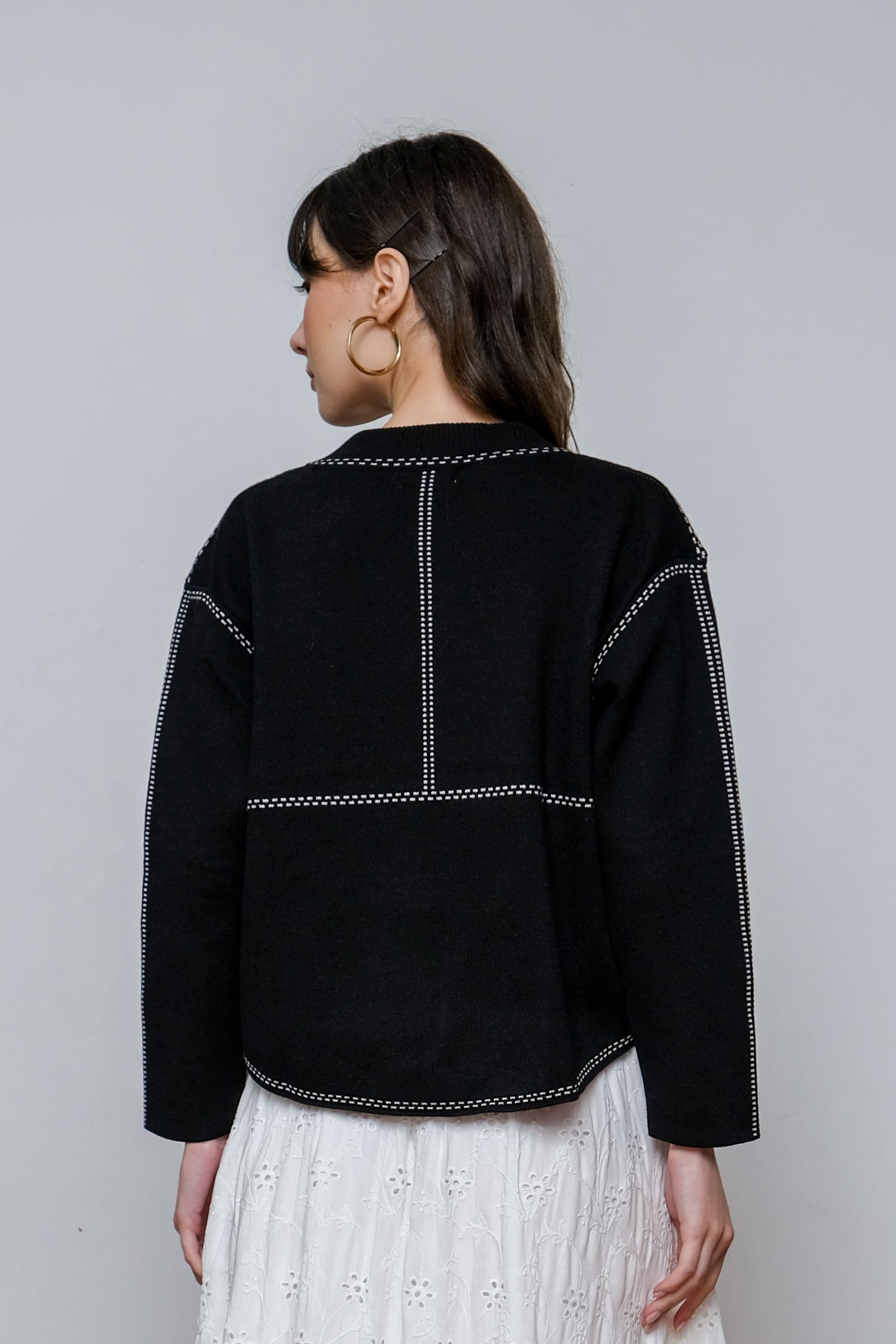 Asiro Arcila Top Knitwear Outerwear Atasan Wanita Kasual