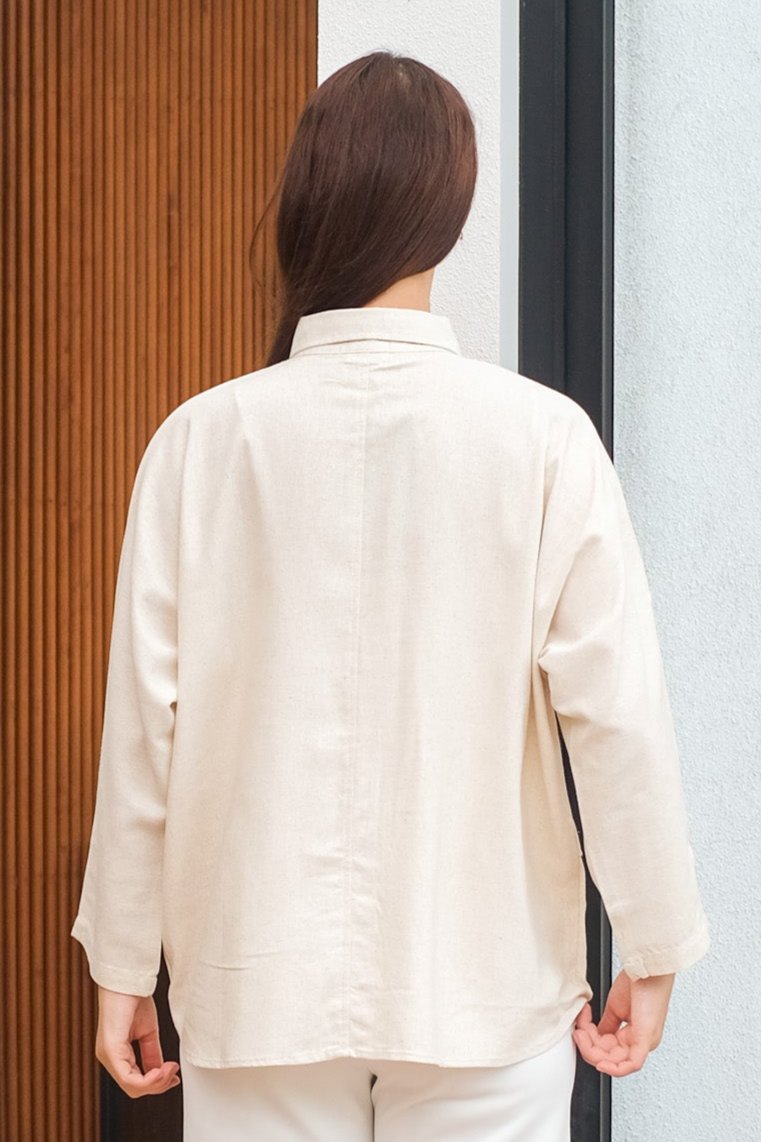 Asiro Liova Linen Top Atasan Wanita