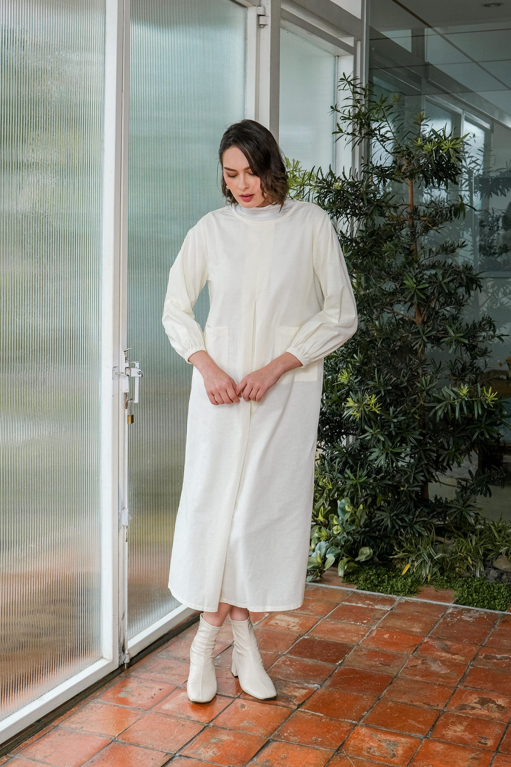 Asiro Wilda Linen Dress Gaun Wanita Gamis Panjang Wanita Gamis Session Ramadhan Baju Lebaran 2026 Kaftan Bukber Terbaru Abaya Polos