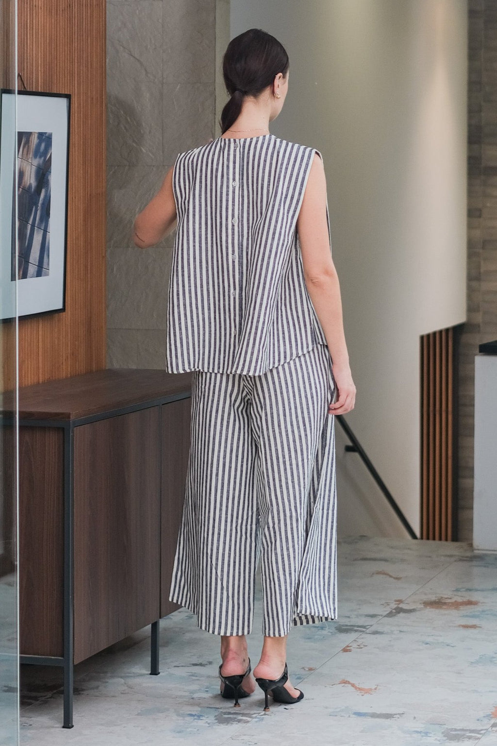 Asiro Ziel Set Linen Atasan Bawahan Wanita