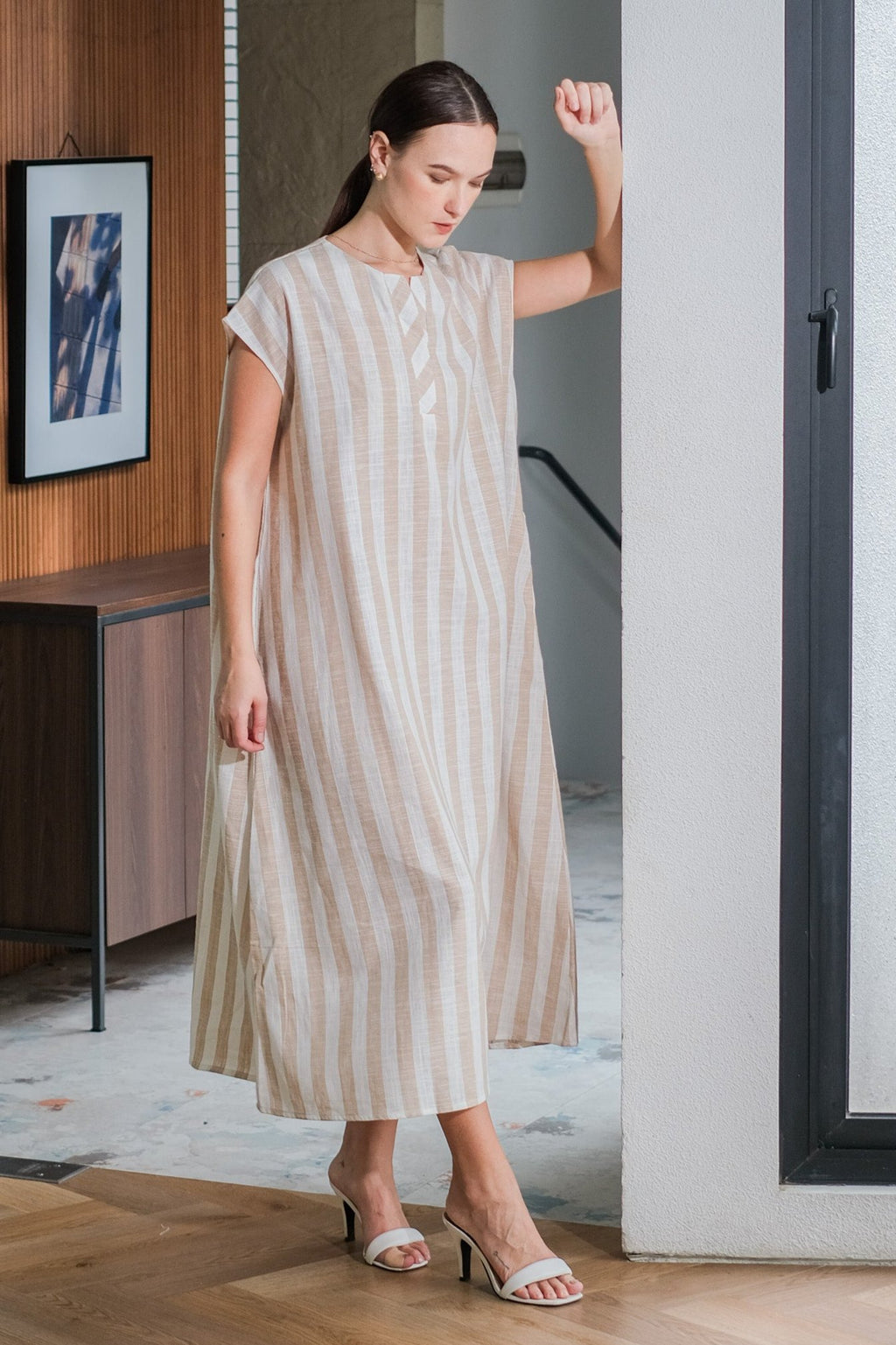 Asiro Rekha Dress Linen Dress Wanita