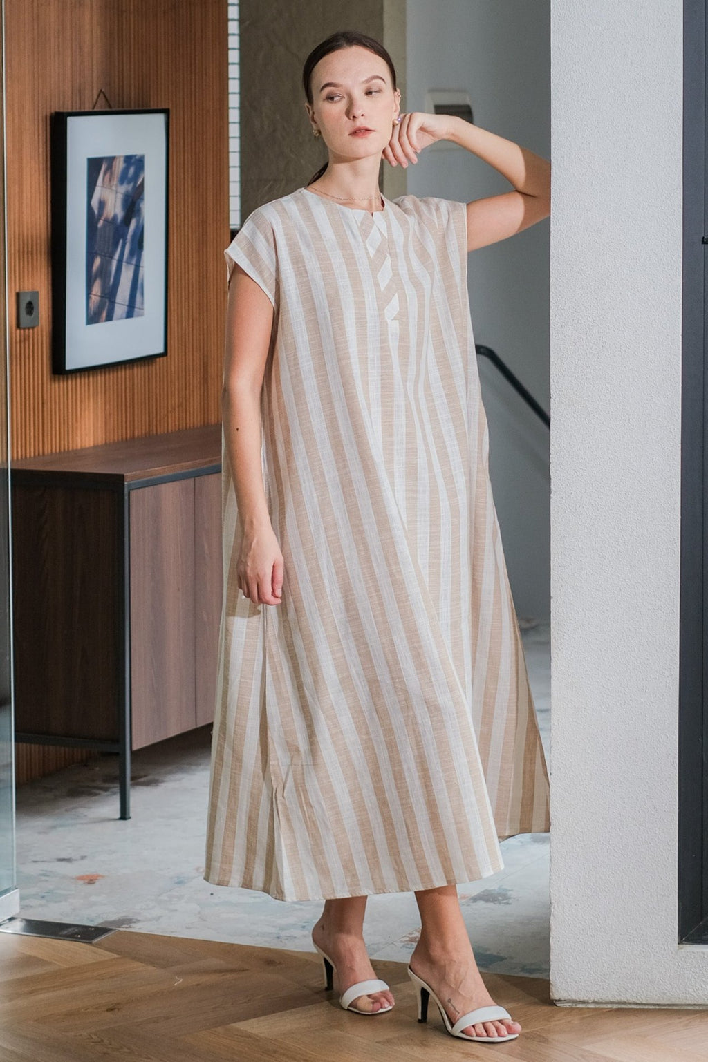 Asiro Rekha Dress Linen Dress Wanita