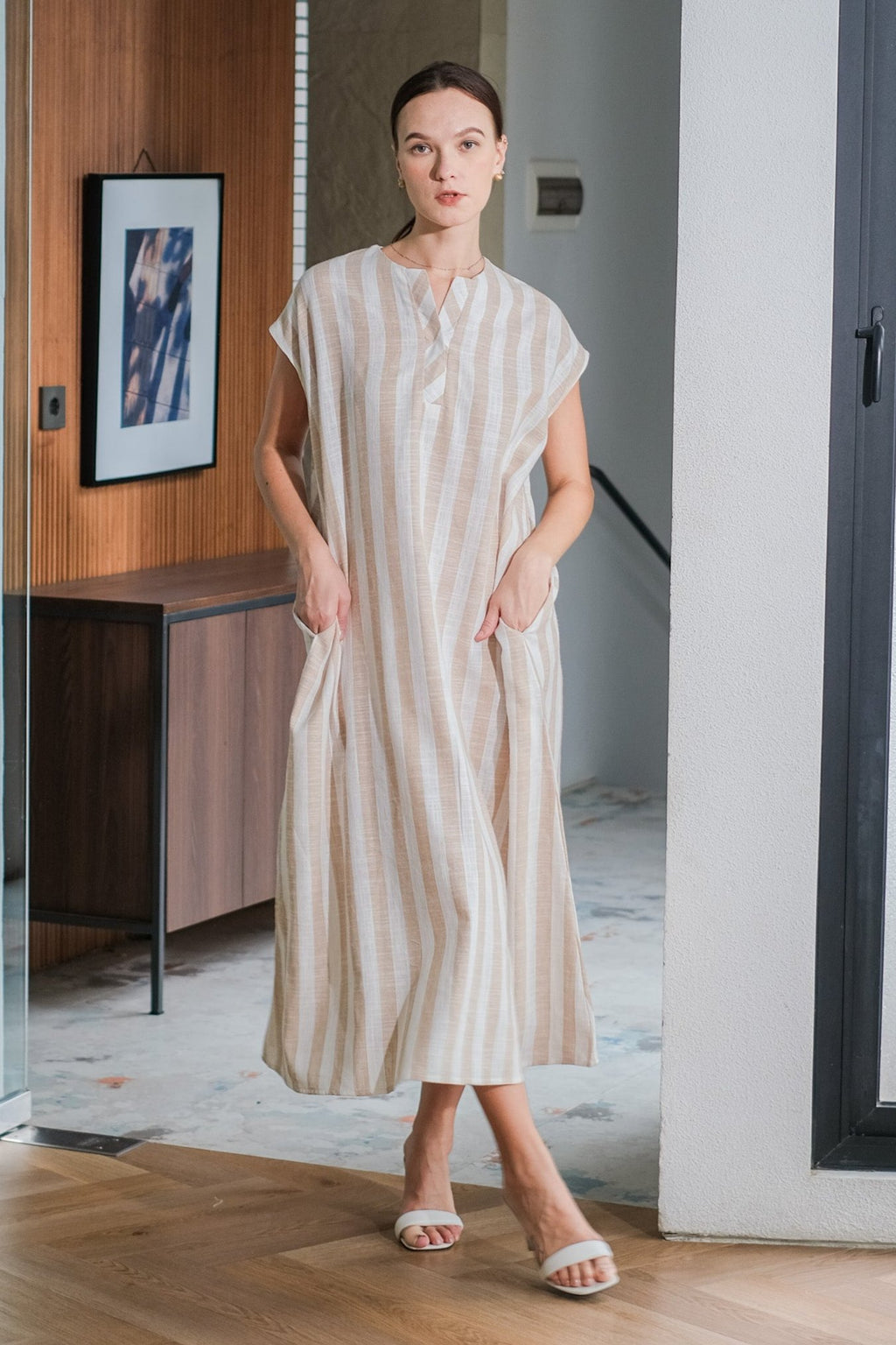Asiro Rekha Dress Linen Dress Wanita