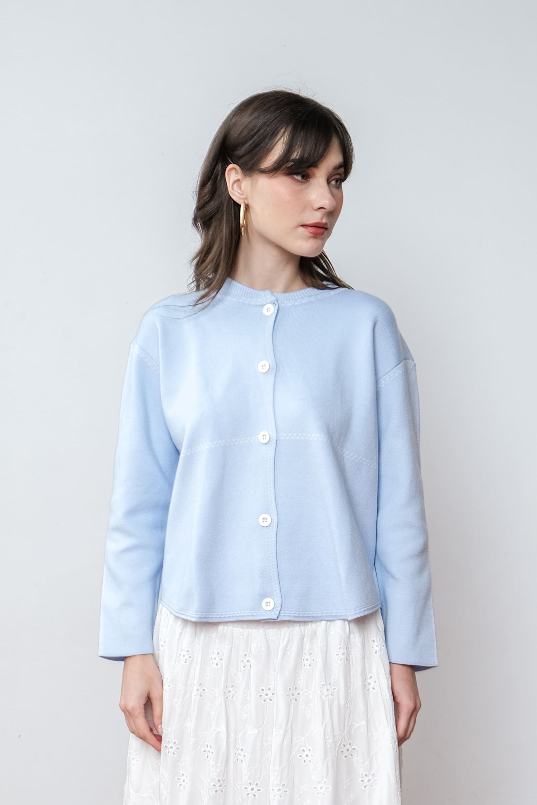 Asiro Arcila Top Knitwear Outerwear Atasan Wanita Kasual