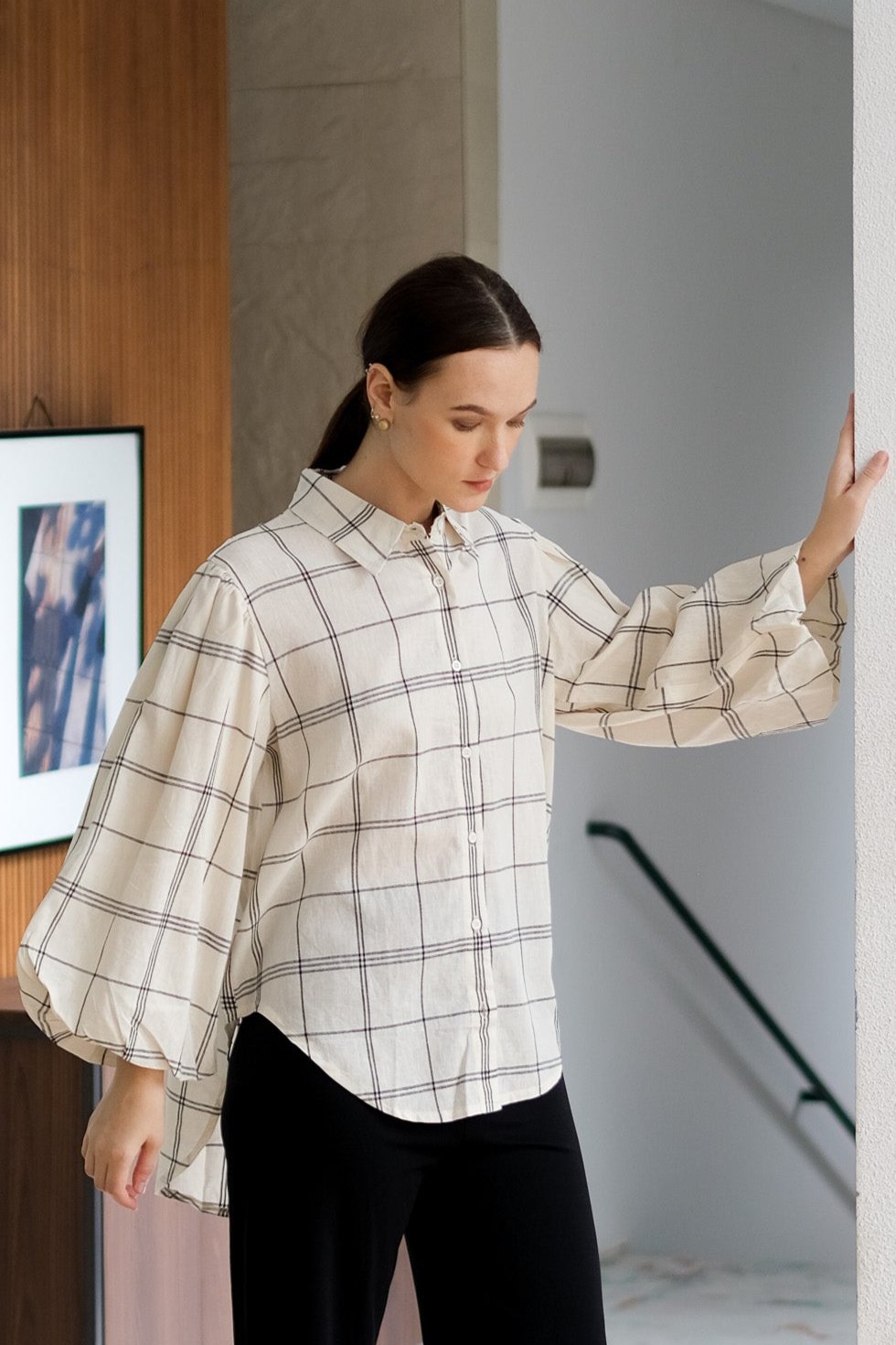 Asiro Anne Linen Top Atasan Wanita