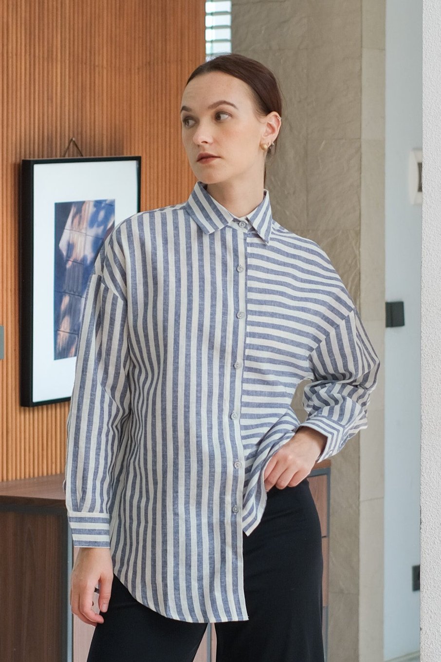 Asiro Twigy Linen Top Atasan Wanita