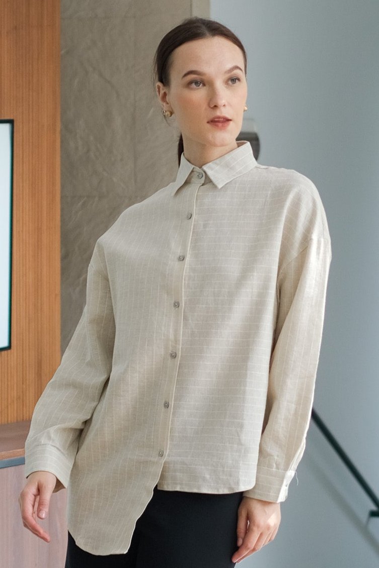 Asiro Twigy Linen Top Atasan Wanita