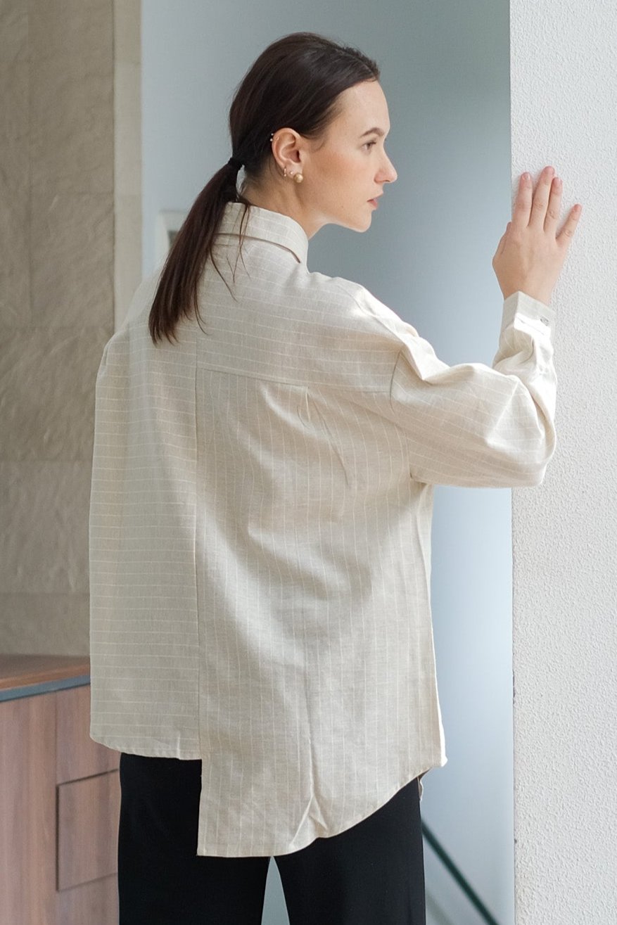 Asiro Twigy Linen Top Atasan Wanita