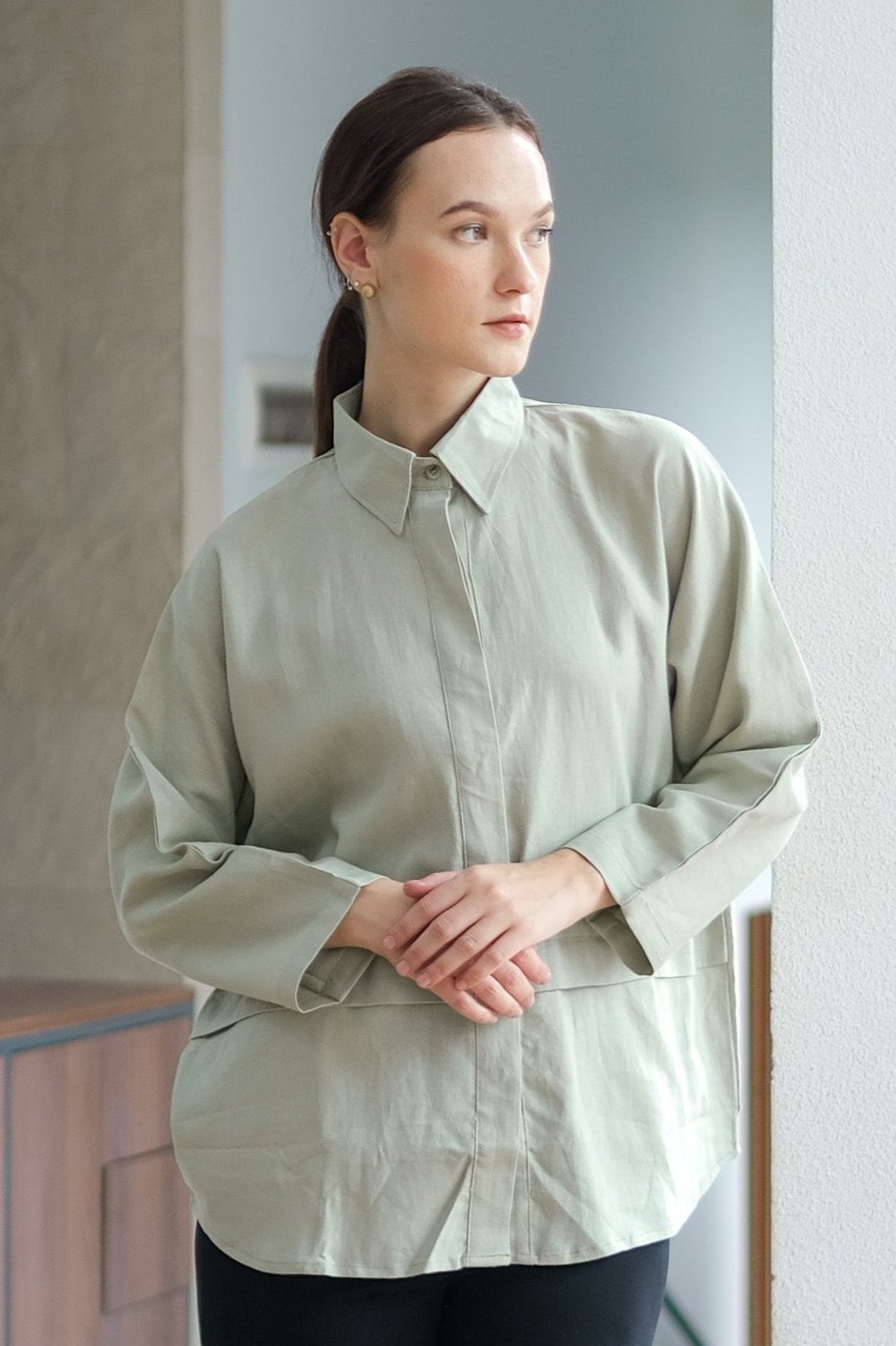 Asiro Liova Linen Top Atasan Wanita