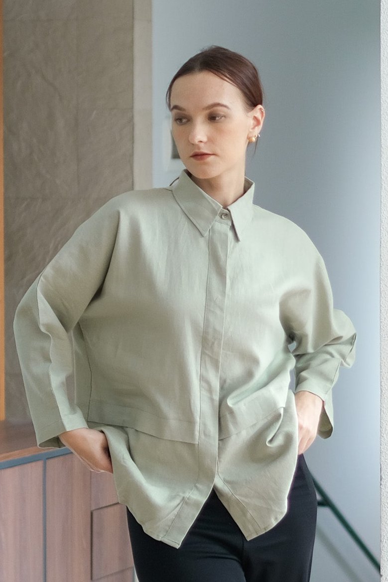 Asiro Liova Linen Top Atasan Wanita