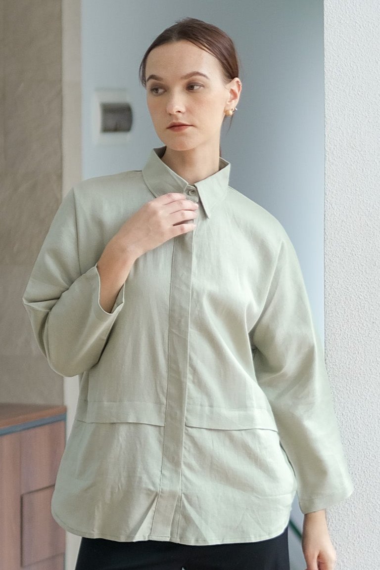 Asiro Liova Linen Top Atasan Wanita
