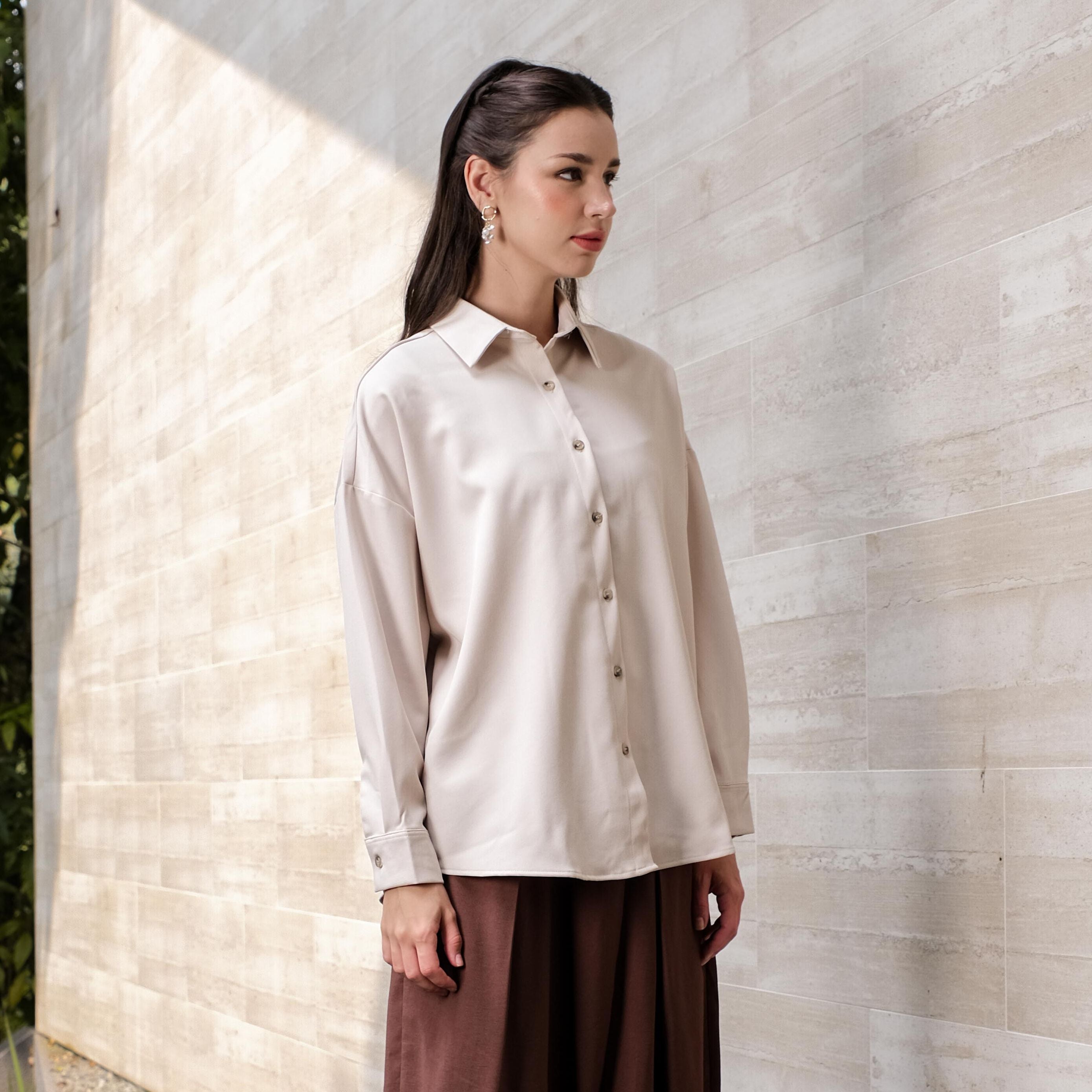 Asiro Wilma Top Woolstrech Denim