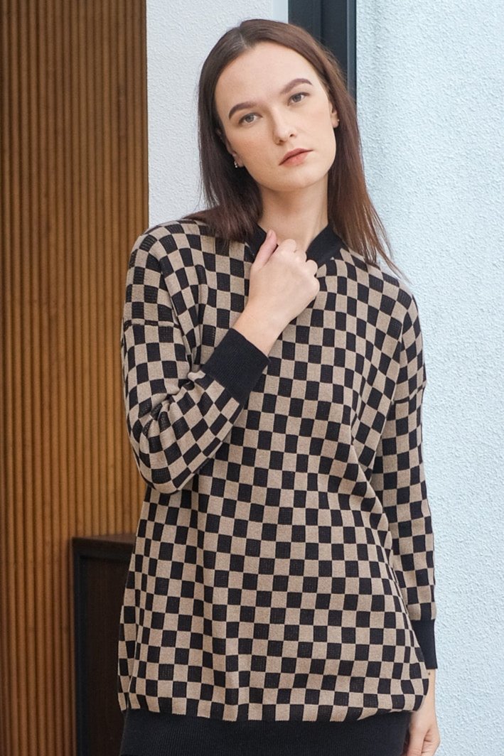 Asiro Louise Blouse Knitted Atasan Wanita