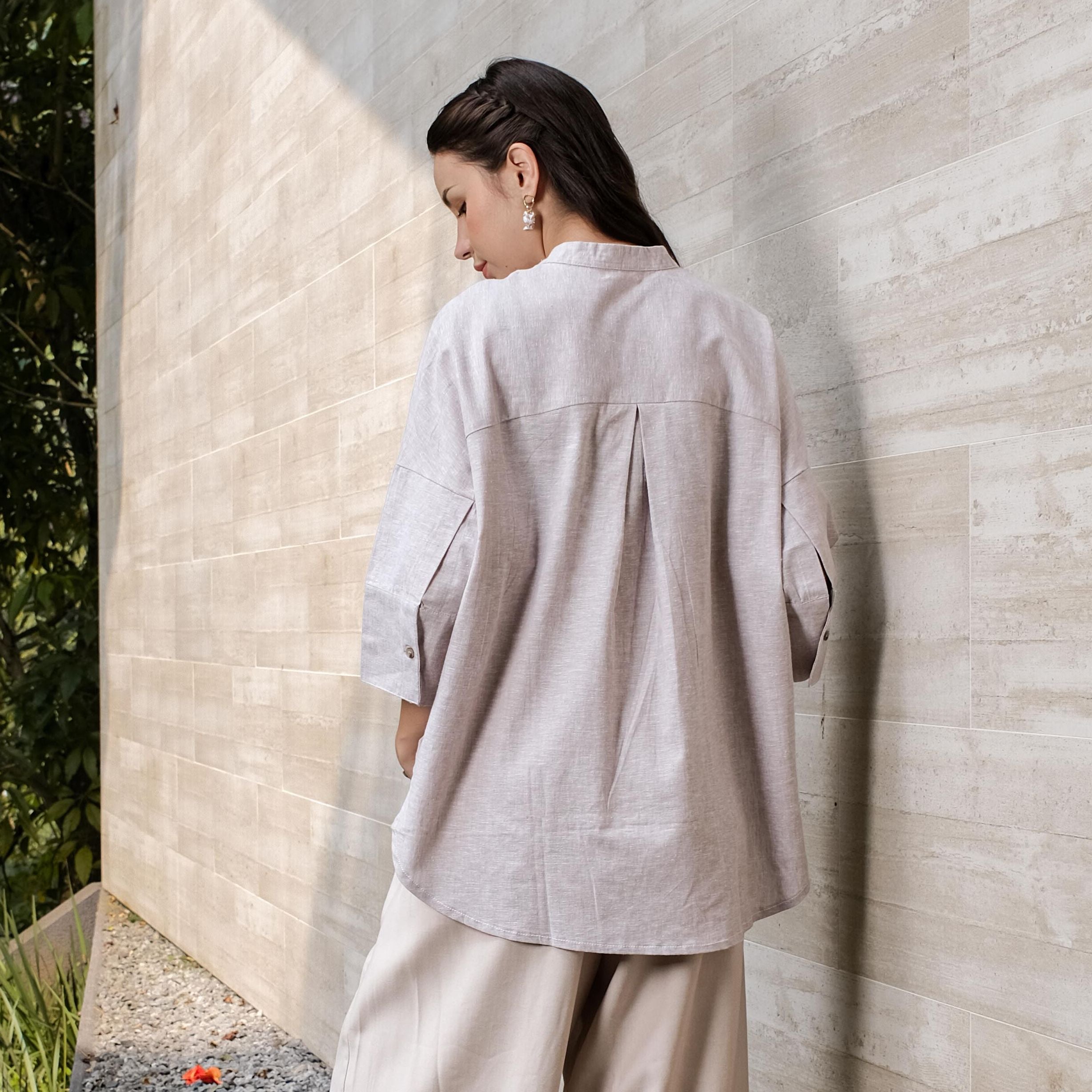 Asiro Nakisa Top Linen Denim