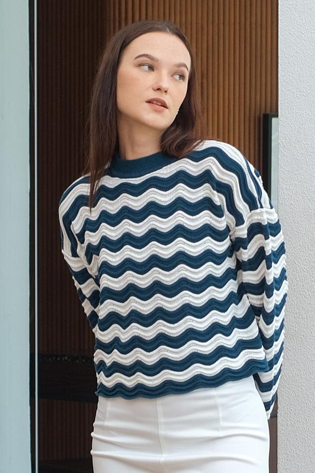 Asiro Audrey Blouse Knitted Dazel Pants Knitted Set Wanita