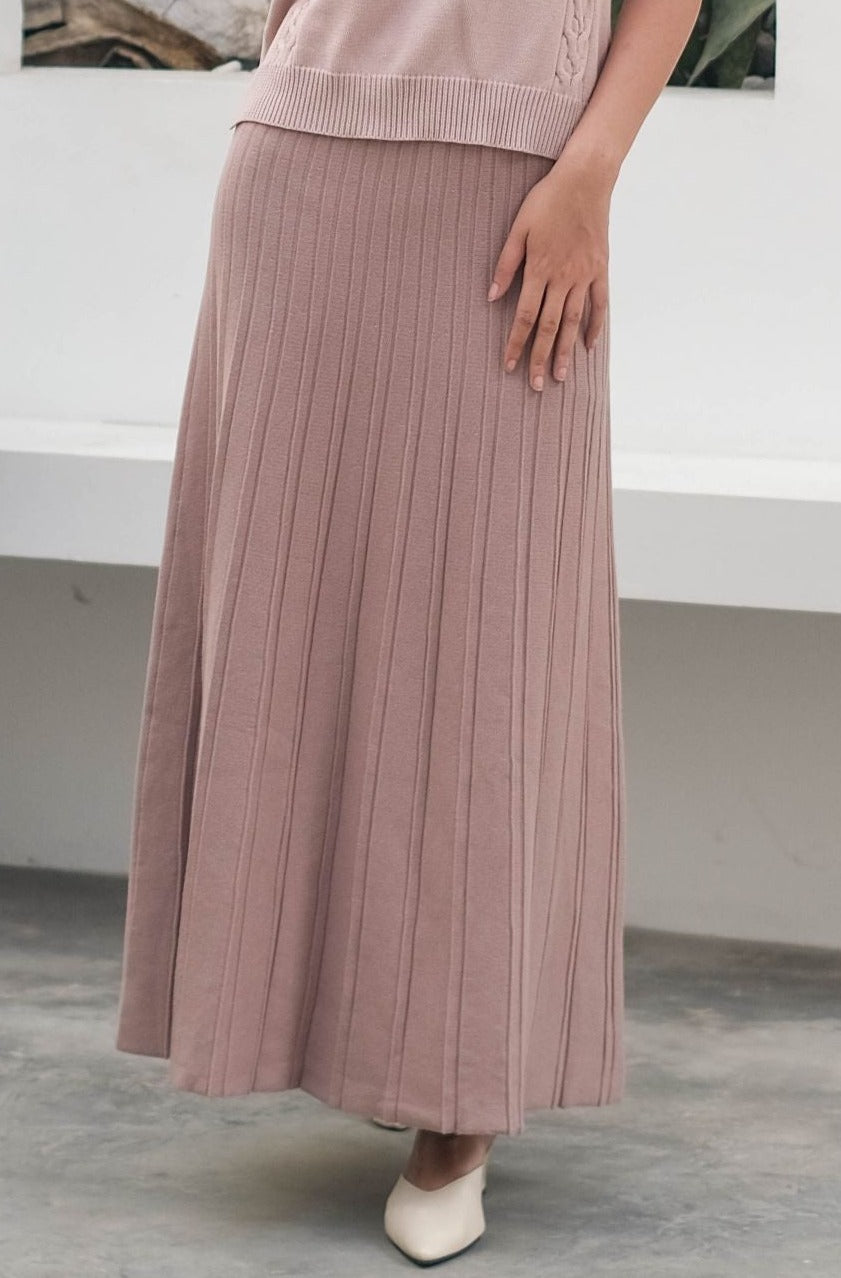 Libby Knitted Skirt Sand