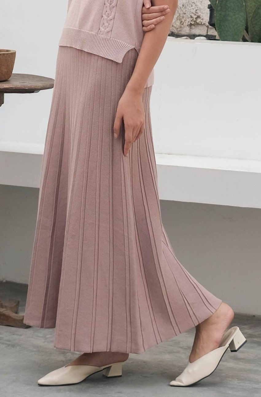 Libby Knitted Skirt Sand