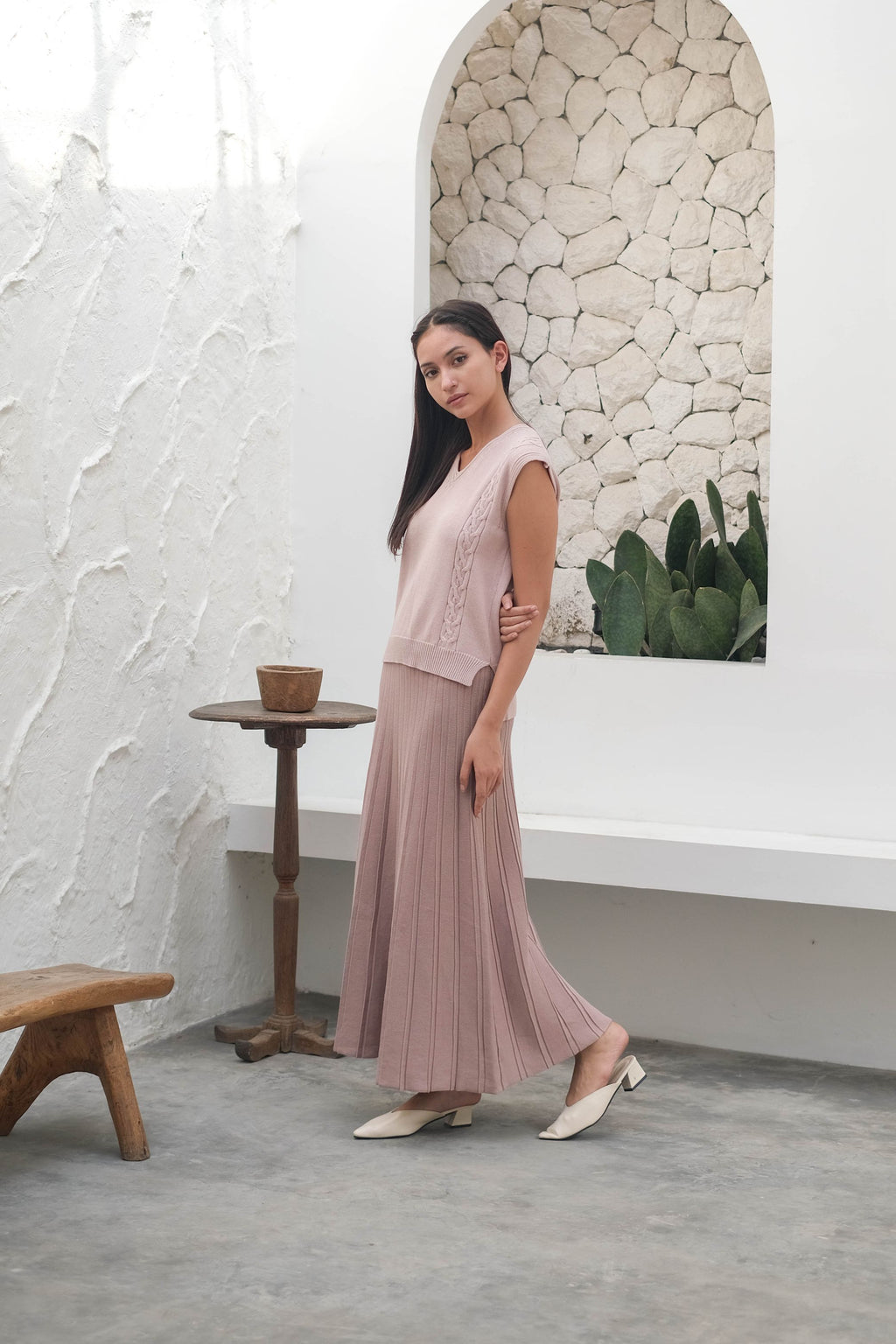Lova Knitted Tanktop Dusty Pink