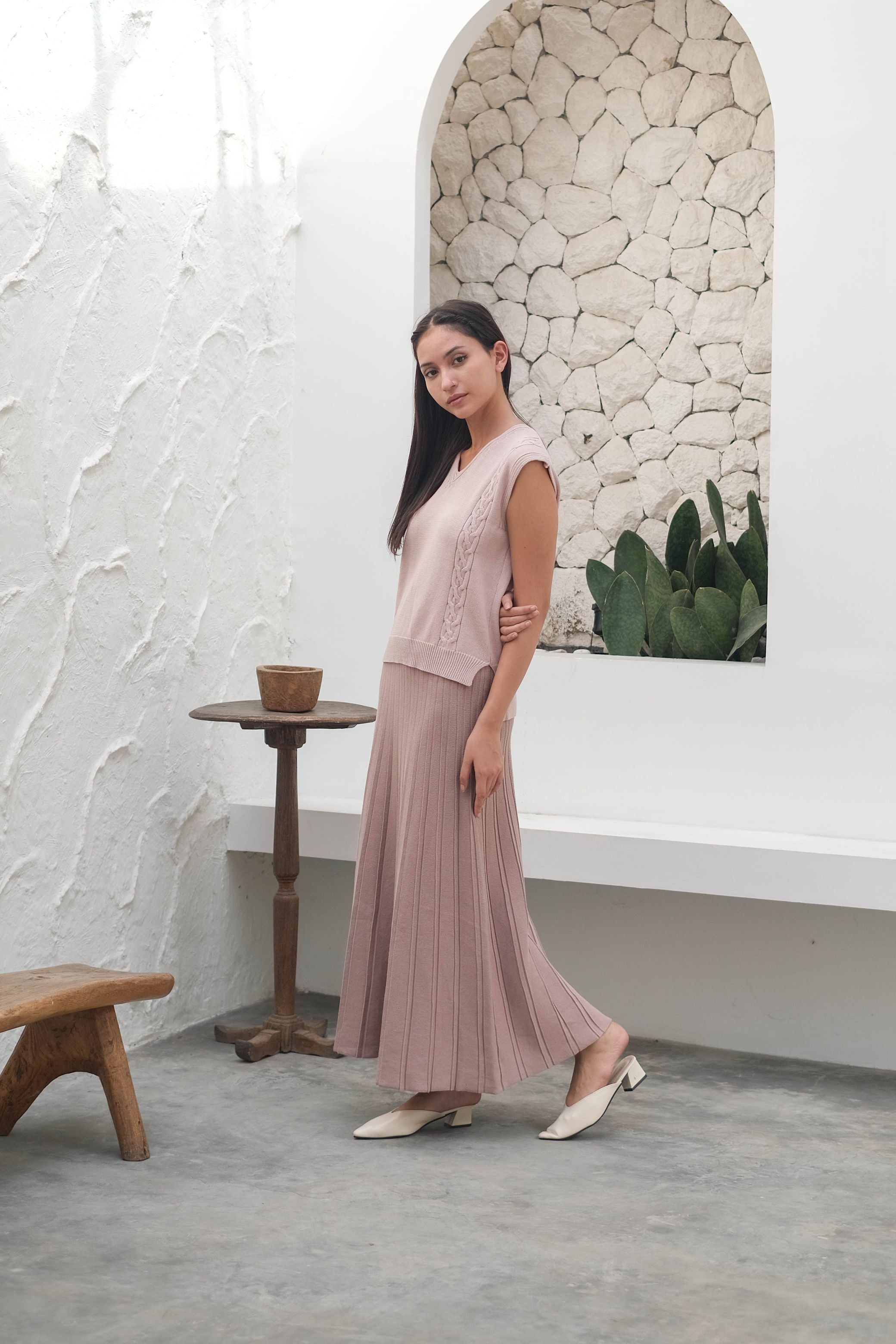 Lova Knitted Tanktop Dusty Pink