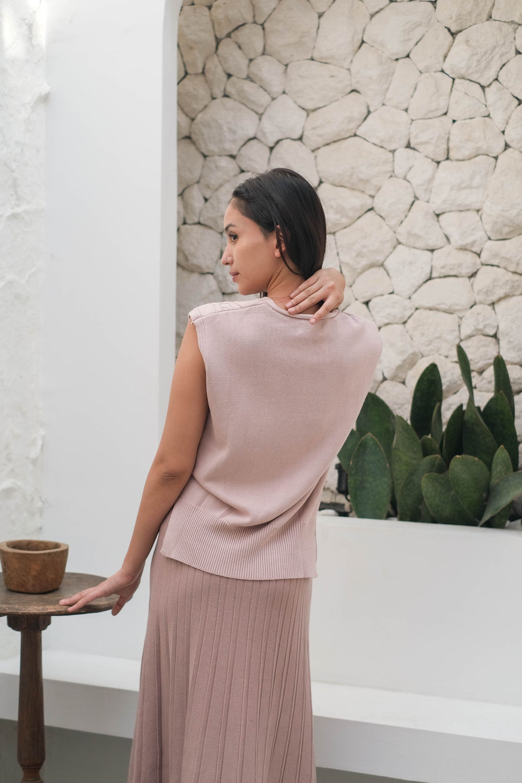 Lova Knitted Tanktop Dusty Pink