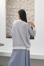 Load image into Gallery viewer, Victoria Knitted Blouse Cerulean
