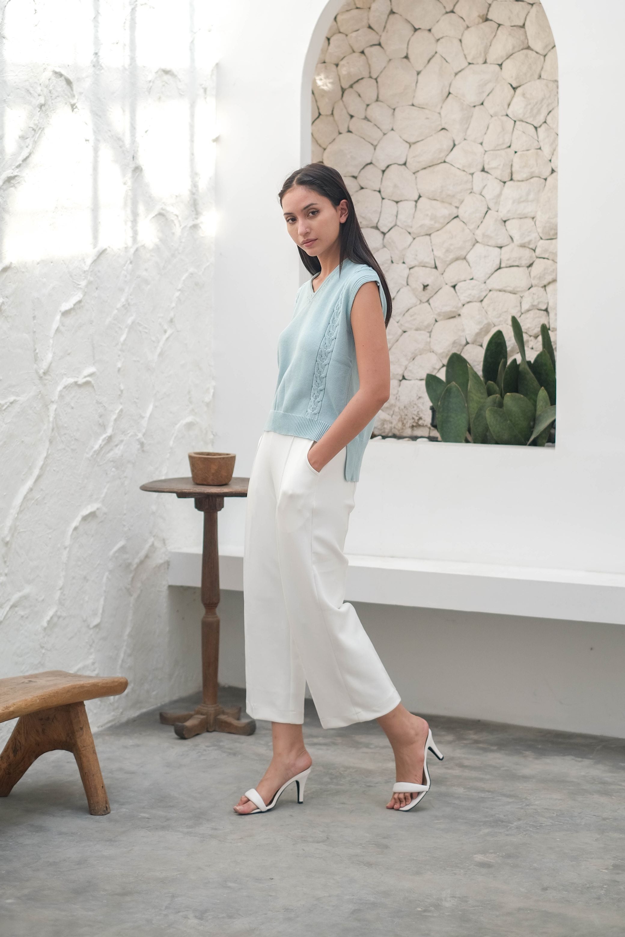 Lova Knitted Tanktop Blue