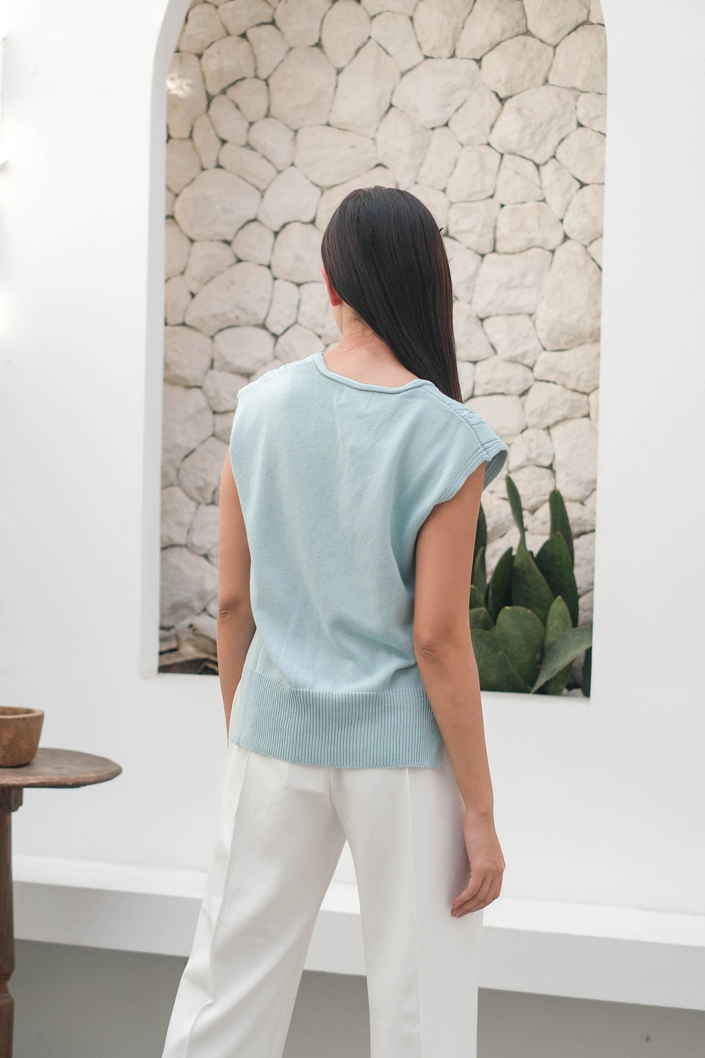 Lova Knitted Tanktop Blue
