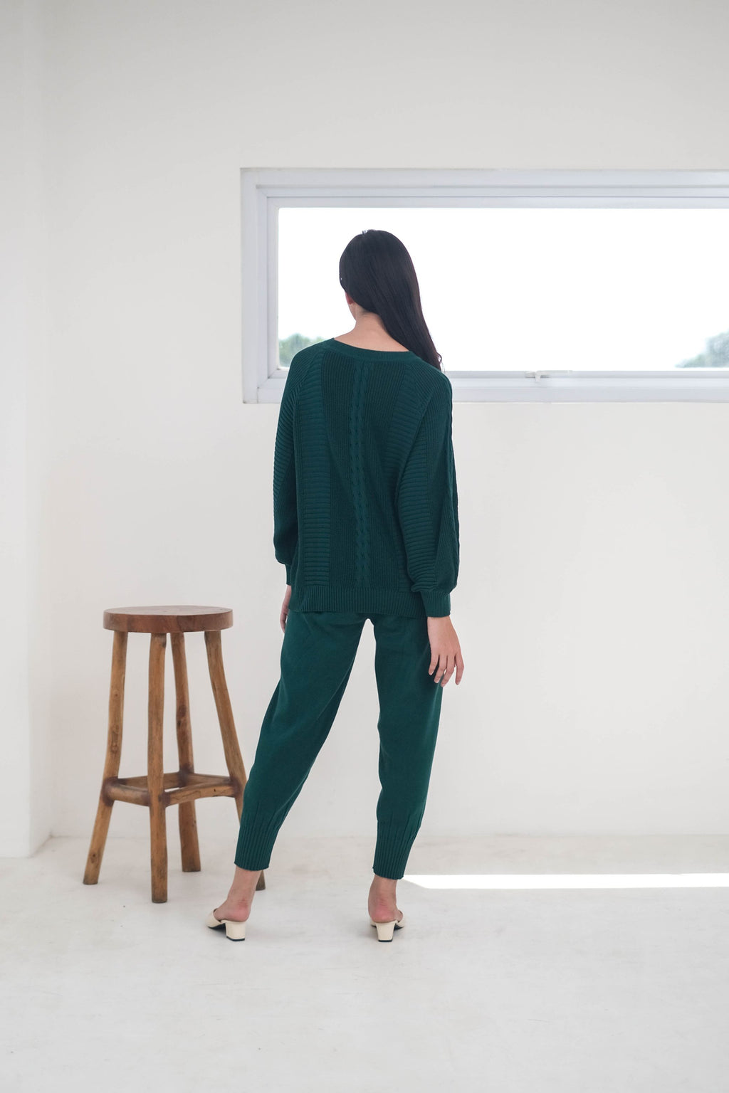 Gail Knitted Outerwear Emerald Green