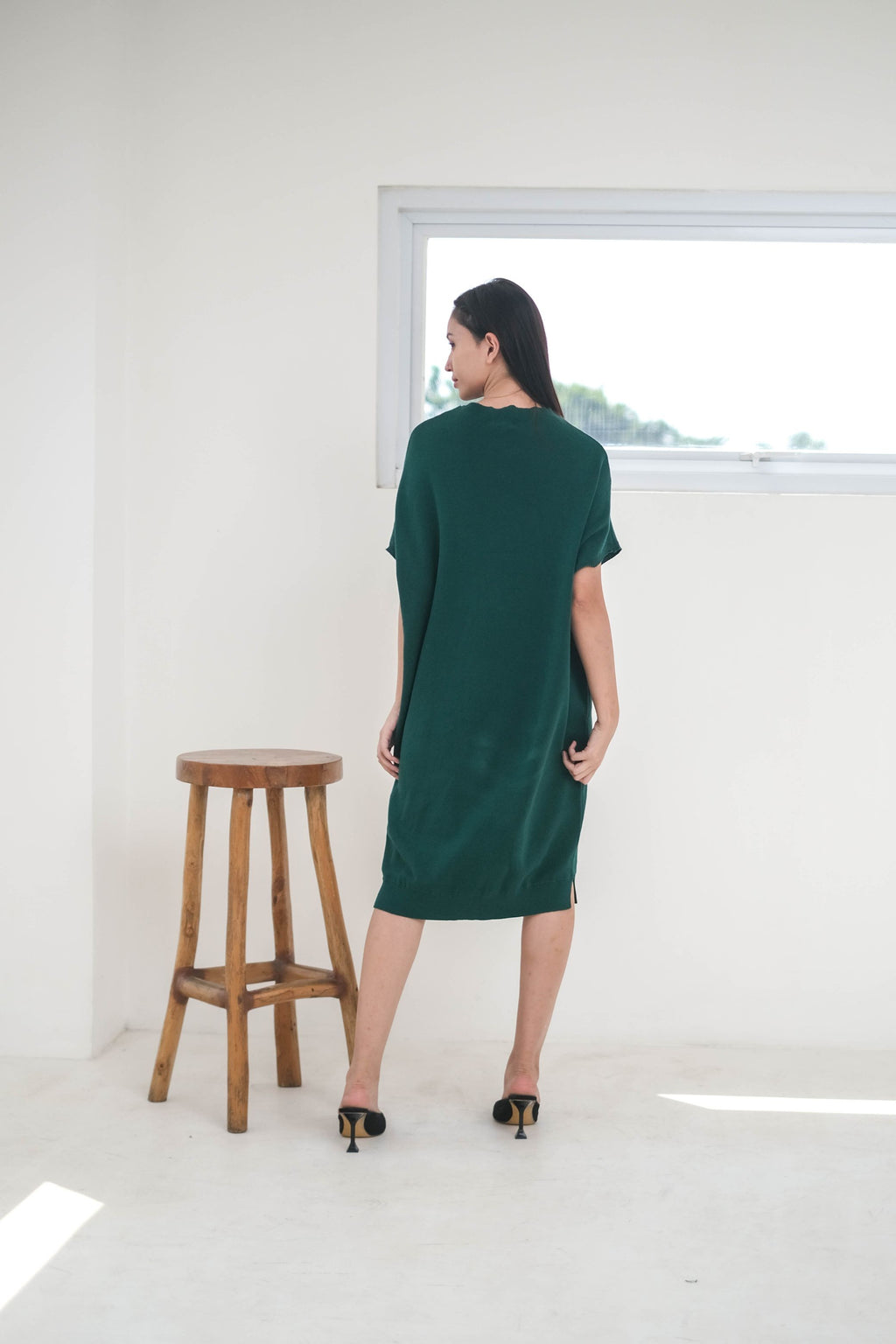 Kricell Knitted Dress Emerald Green