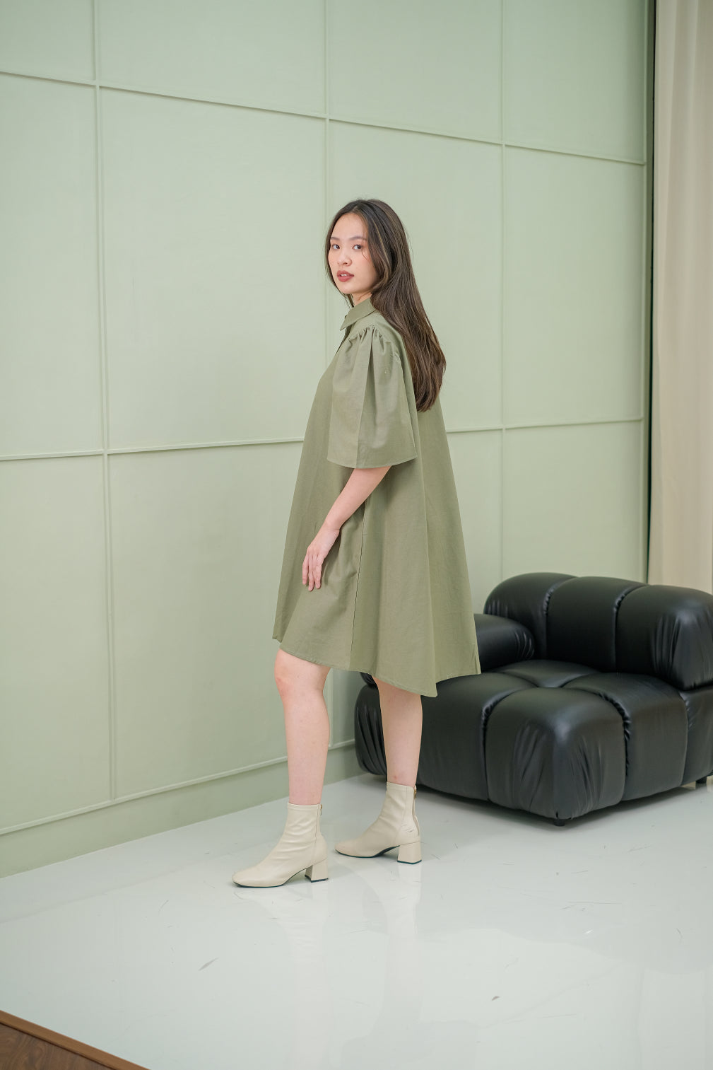 Eginia Linen Midi Dress