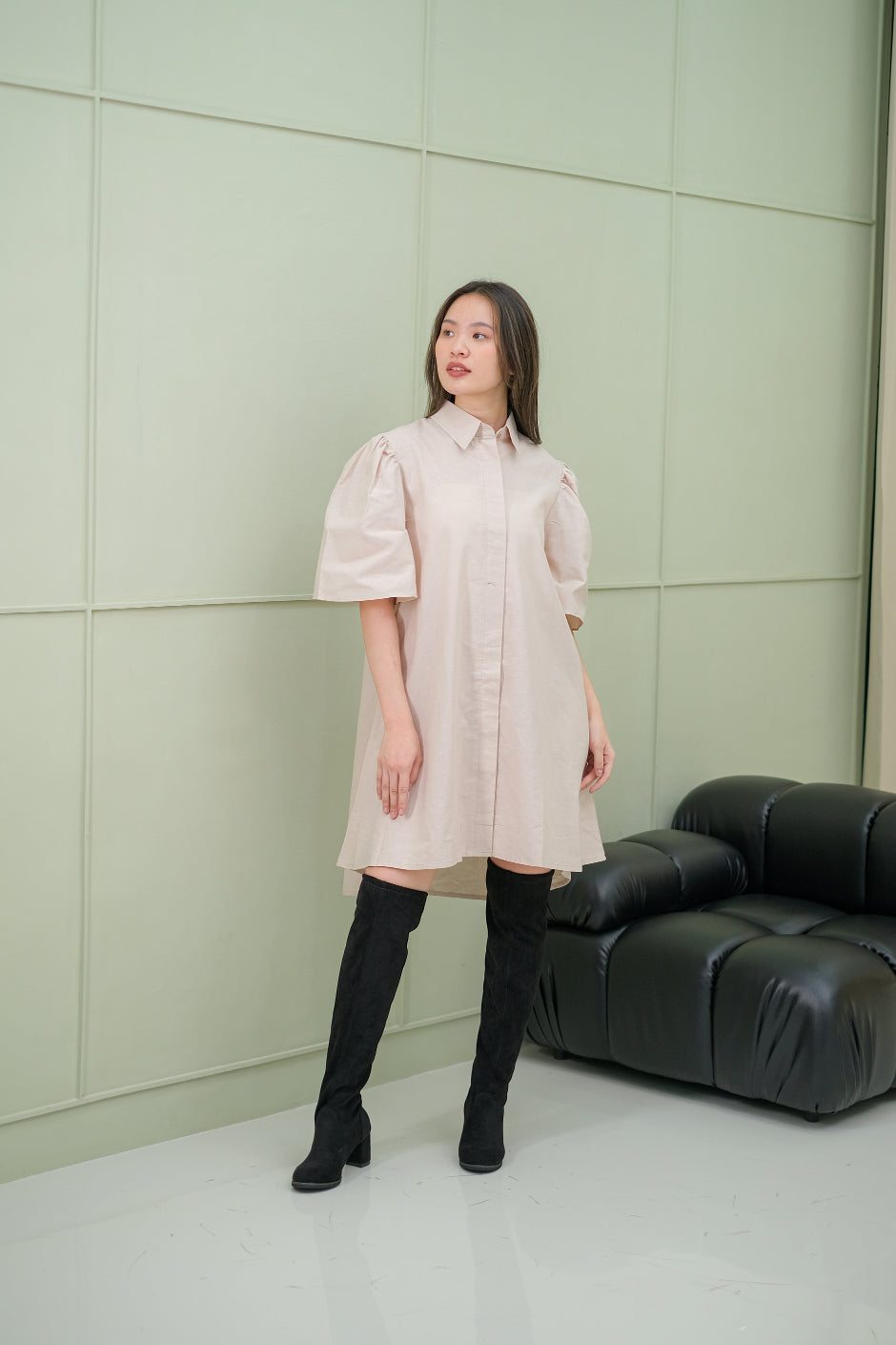 Eginia Linen Midi Dress