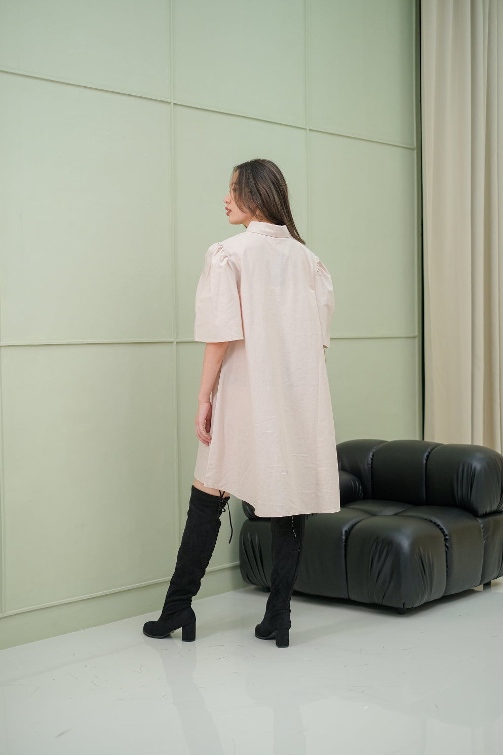 Eginia Linen Midi Dress