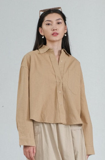 Indigo Top Semi Woll Blouse