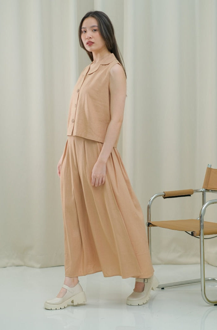 Kanita Linen Set Blouse Skirt