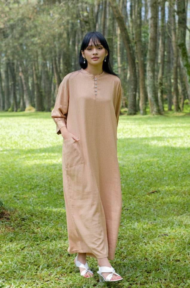 Asiro Kayesa Polly Cotton Dress Gamis Panjang Wanita Gamis Session Ramadhan Baju Lebaran 2026 Kaftan Bukber Terbaru Abaya Polos