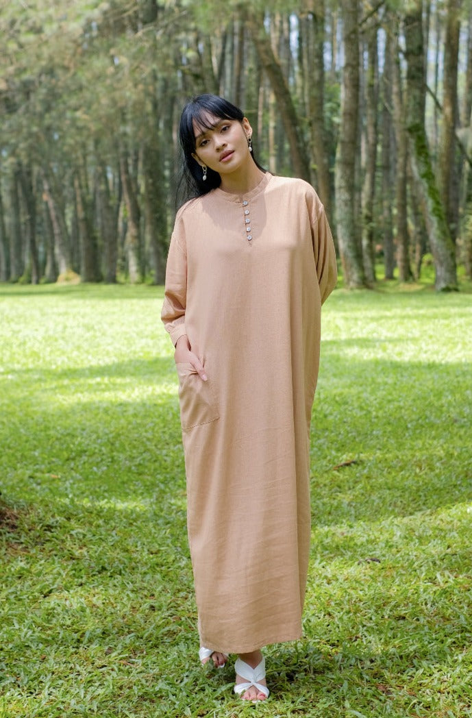 Asiro Kayesa Polly Cotton Dress Gamis Panjang Wanita Gamis Session Ramadhan Baju Lebaran 2026 Kaftan Bukber Terbaru Abaya Polos