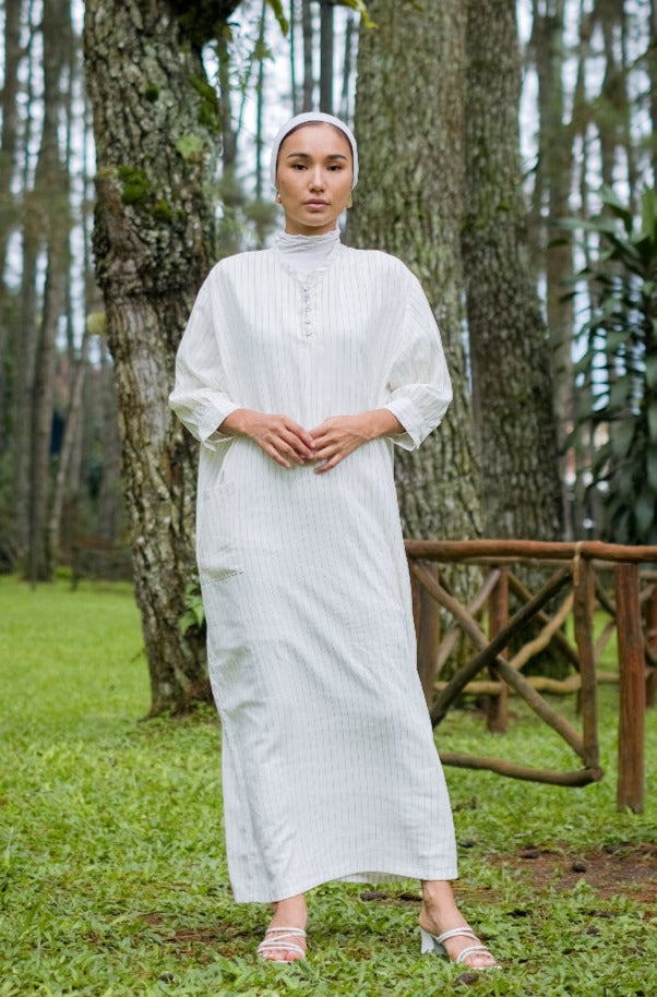Asiro Kayesa Polly Cotton Dress Gamis Panjang Wanita Gamis Session Ramadhan Baju Lebaran 2026 Kaftan Bukber Terbaru Abaya Polos