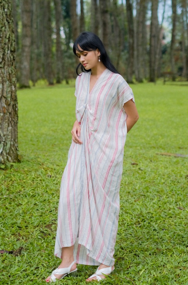 Asiro Nabila Linen Dress Gamis Session Ramadhan Baju Lebaran 2026 Gamis Panjang Wanita Gamis Polos Gamis Kaftan Dress Wanita Pakaian Muslim Baju Bukber Gamis Terbaru