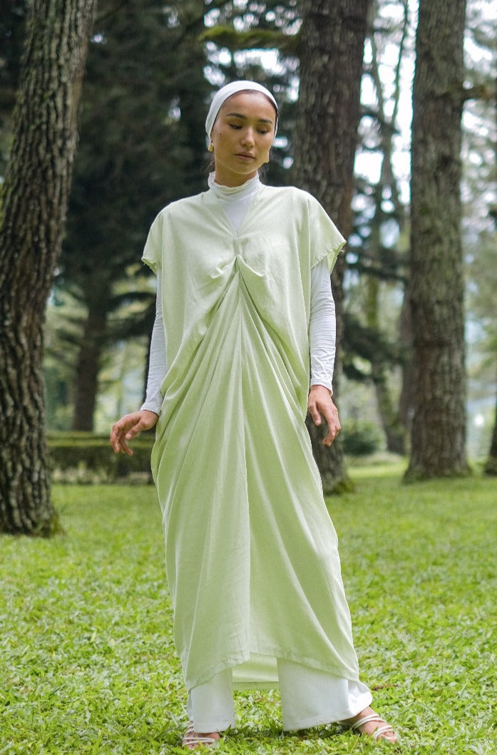 Asiro Nabila Linen Dress Gamis Session Ramadhan Baju Lebaran 2026 Gamis Panjang Wanita Gamis Polos Gamis Kaftan Dress Wanita Pakaian Muslim Baju Bukber Gamis Terbaru