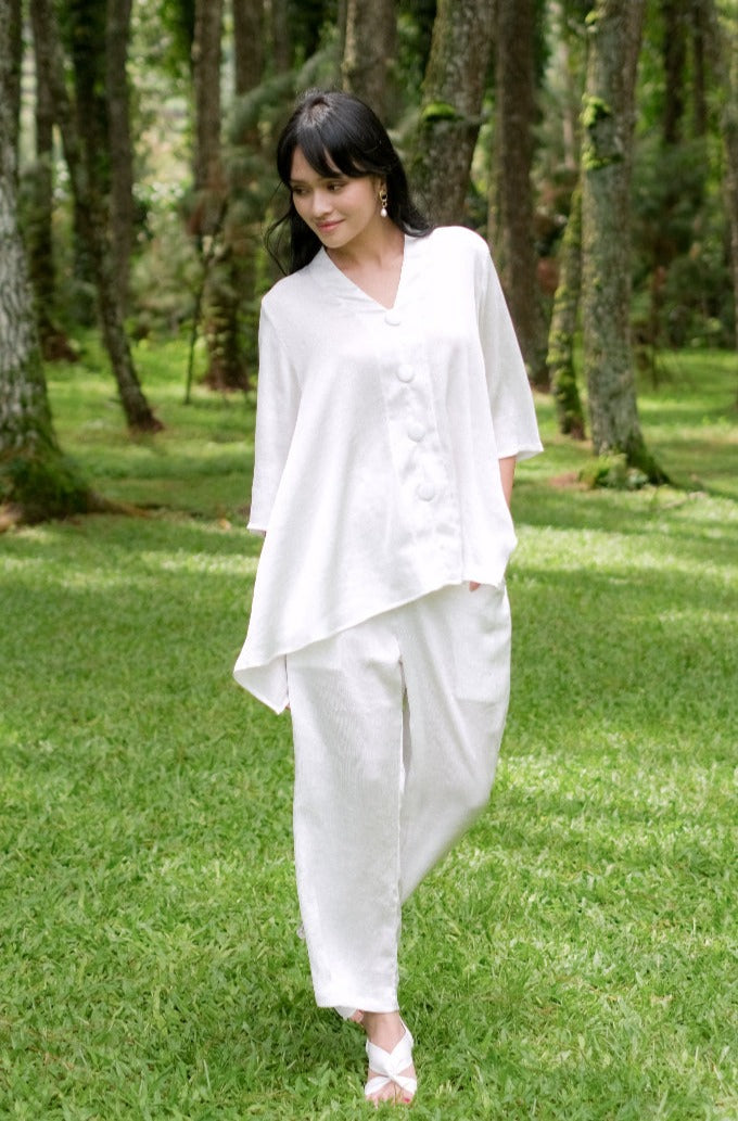 Nufa PolyCotton Set Blouse Pants